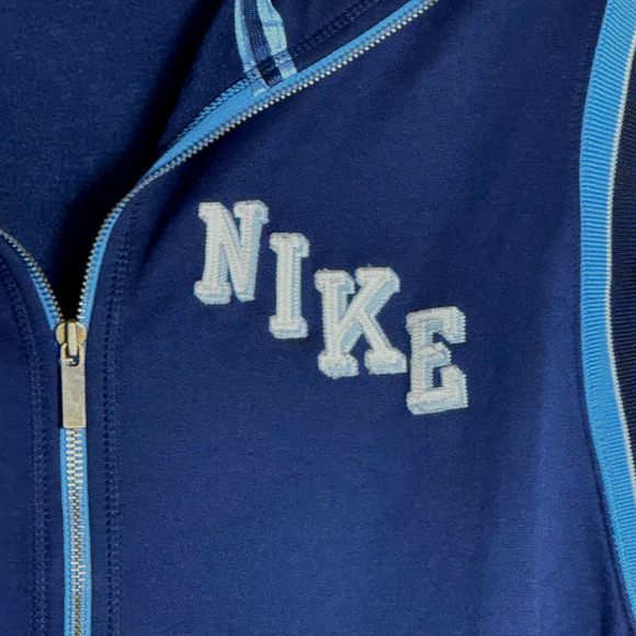 Vintage Nike Athletic Jacket N98 Size Large 90s Silver Tag Embroidered Letters - Picture 4 of 8
